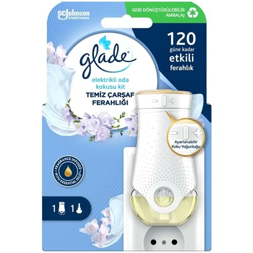 Glade Elektrikli Oda Kokusu Kit Temiz Çarşaf Ferahlığı