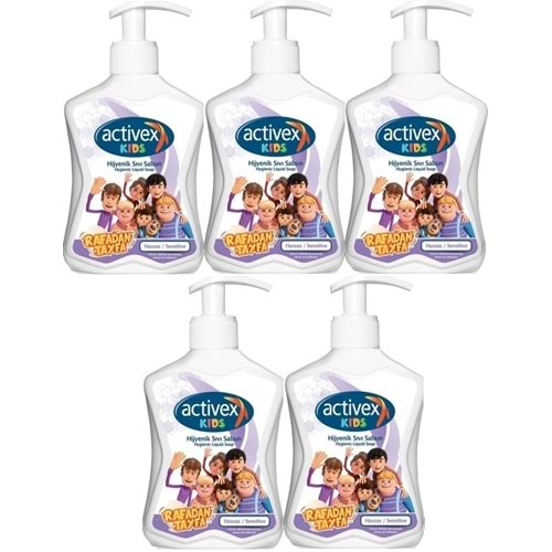 Activex Antibakteriyel Sıvı Sabun Hassas/Sensitive 300ML Pompalı (Rafadan Tayfa Serisi) (5 Li Set)