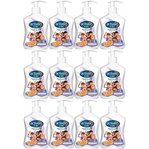 Activex Antibakteriyel Sıvı Sabun Hassas/Sensitive 300ML Pompalı (Rafadan Tayfa Serisi) (12 Li Set)