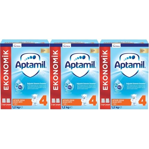 Nutrıcıa Aptamil 1200GR Devam Sütü No:4 (1+ Yaş) (3 Lü Set)