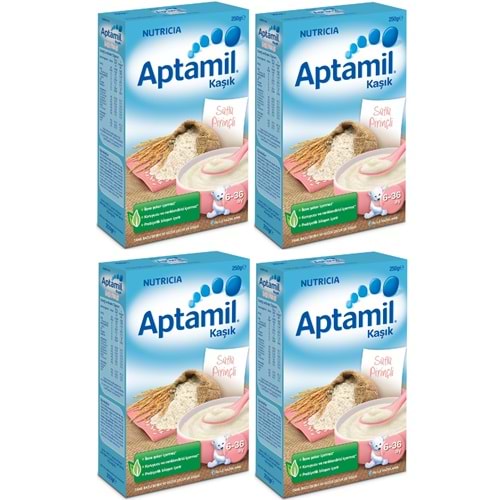 Aptamil Kaşık Maması 250Gr Sütlü Pirinçli 4 Lü Set