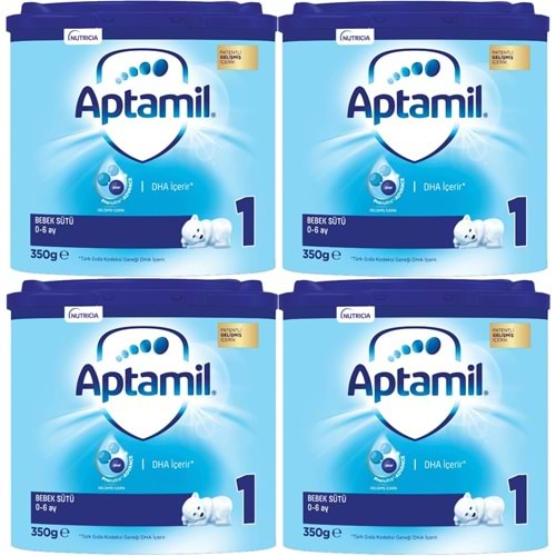 Nutrıcıa Aptamil 350GR Bebek Sütü No:1 (0-6 Ay) Doğumdan İtibaren (4 Lü Set)