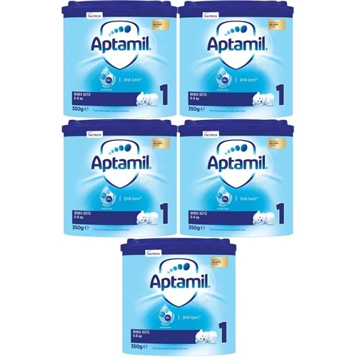 Nutrıcıa Aptamil 350GR Bebek Sütü No:1 (0-6 Ay) Doğumdan İtibaren (5 Li Set)