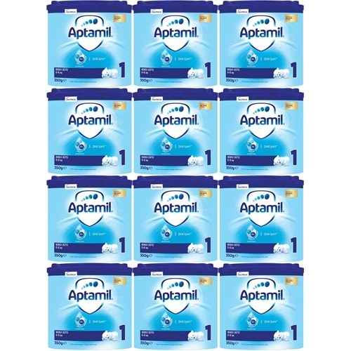 Nutrıcıa Aptamil 350GR Bebek Sütü No:1 (0-6 Ay) Doğumdan İtibaren (12 Li Set)