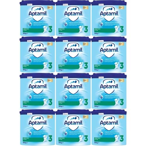 Nutrıcıa Aptamil 350GR Devam Sütü No:3 (9-12 Ay) (12 Li Set)