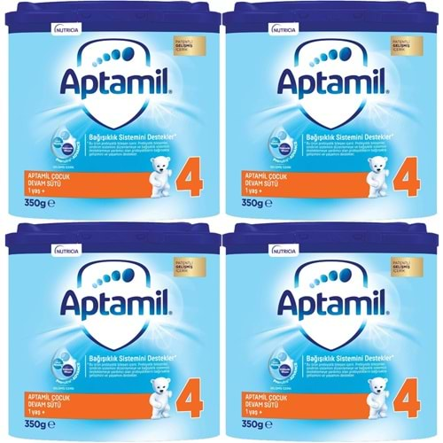 Nutrıcıa Aptamil 350GR Devam Sütü No:4 (1+Yaş) (4 Lü Set)