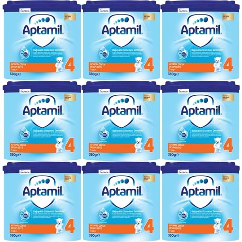 Nutrıcıa Aptamil 350GR Devam Sütü No:4 (1+Yaş) (9 Lu Set)