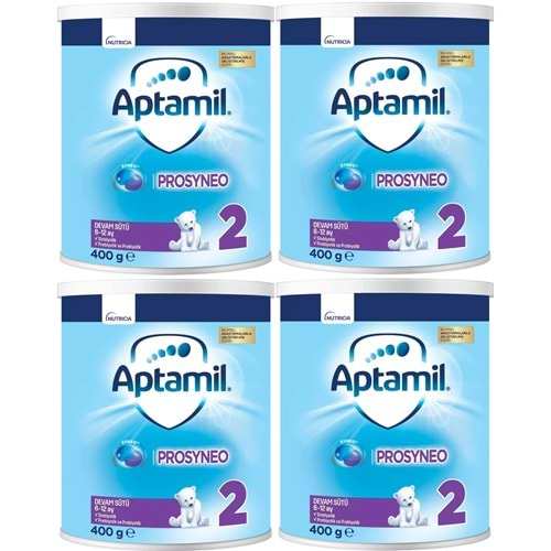 Nutrıcıa Aptamil Prosyneo Bebek Sütü 400GR No:2 (6-12 Ay) (4 Lü Set)