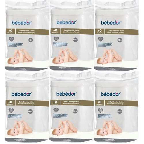 Bebedor Bebek Temizleme Pamuğu 360 Adet (6Pk*60)