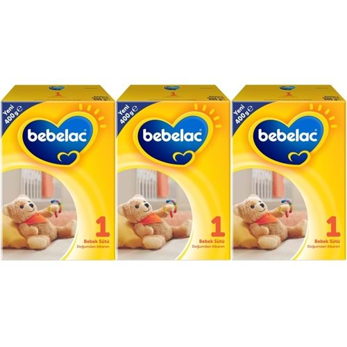 Bebelac 400GR No:1 Bebek Sütü (0-6 Ay) Doğumdan İtibaren (3 Lü Set)