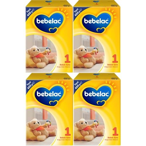 Bebelac 400GR No:1 Bebek Sütü (0-6 Ay) Doğumdan İtibaren (4 Lü Set)