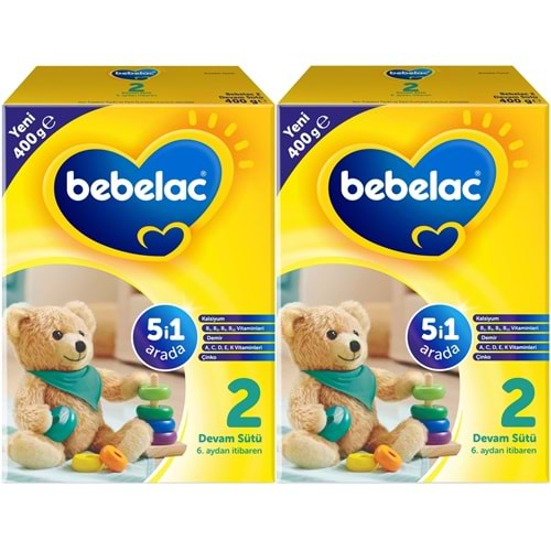 Bebelac 400GR No:2 Devam Sütü (6-9 Ay) (2 Li Set)