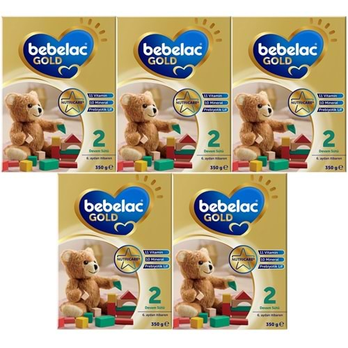 Bebelac Gold 350GR No:2 Devam Sütü (6-9 Ay) (5 Li Set)