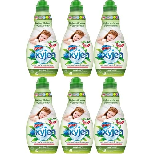 Bingo Oxjyen Yumuşatıcı Konsantre 1320ML Parfümsüz (6 Lı Set) (330 Yıkama)