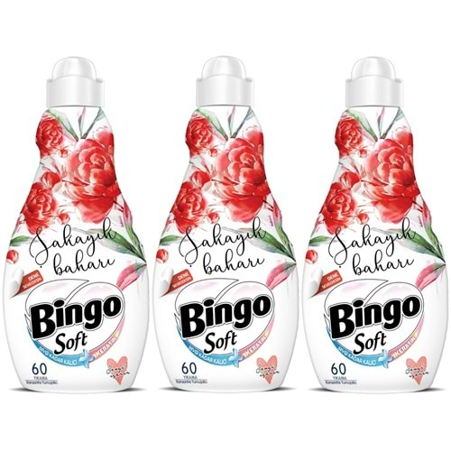 Bingo Soft Çamaşır Yumuşatıcı Konsantre 1440ML Şakayık Baharı (3 Lü Set)