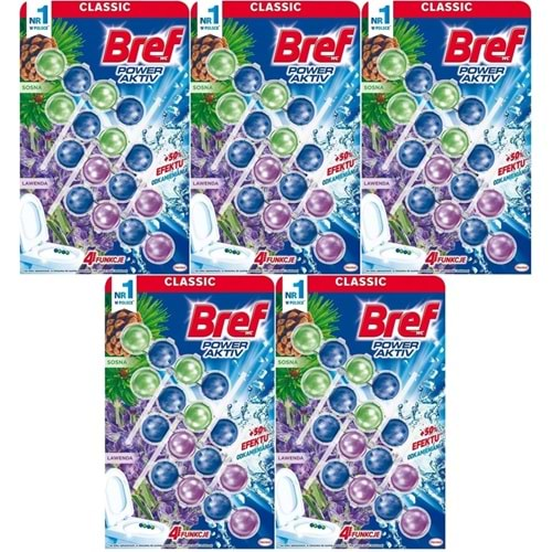 Bref Power Aktiv Klozet Bloğu Çam ve Lavanta Kokulu (20 Li Set) (5PK*4)