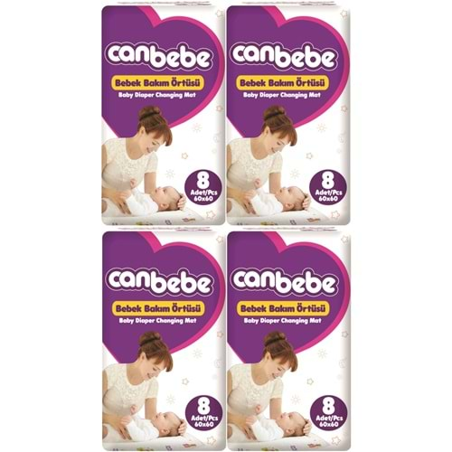 Canbebe Bebek Bakım Örtüsü Alt Açma 32 Adet (4Pk*8)