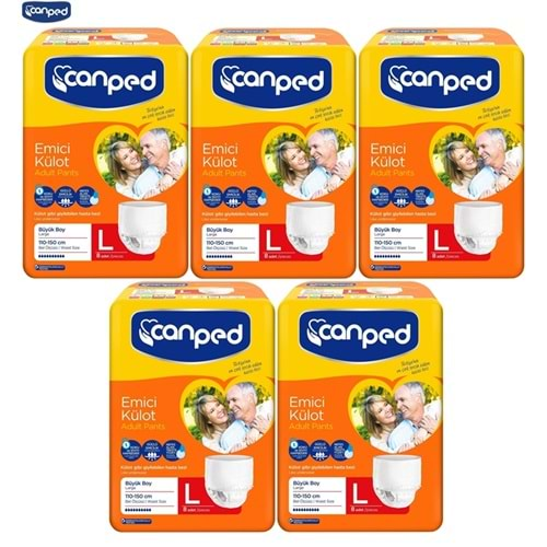 Canped Emici Külot Hasta Bezi Büyük-Large 40 Adet (5Pk*8)