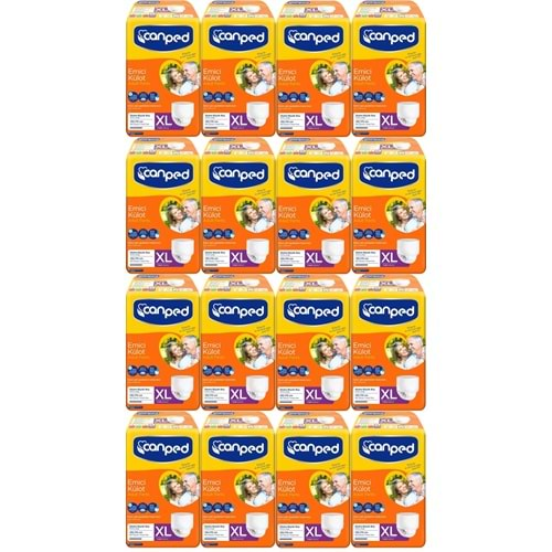 Canped Emici Külot Hasta Bezi XL-Extra Large Büyük Adet 112 (16PK*7)