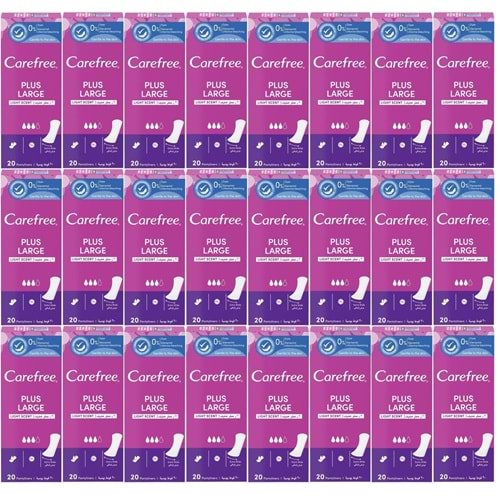 O.B Carefree Günlük Ped Hafif Parfümlü Plus Large 480 Adet (24PK*20)