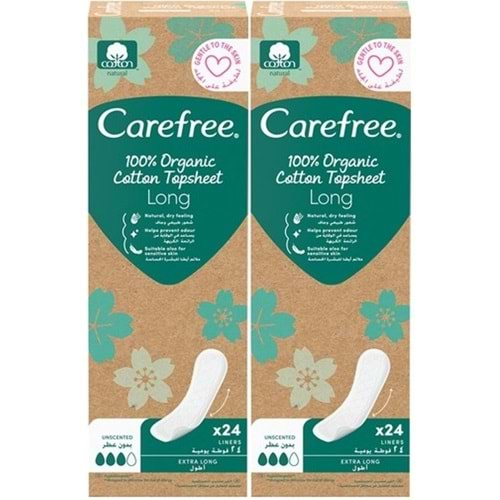 O.B Carefree Günlük Ped Organic Cotton Topsheet Uzun 48 Adet (2PK*24)