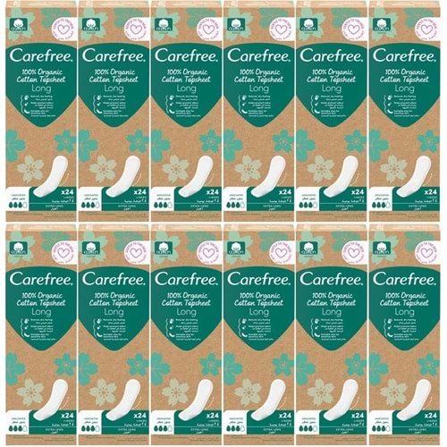 O.B Carefree Günlük Ped Organic Cotton Topsheet Uzun 288 Adet (12PK*24)