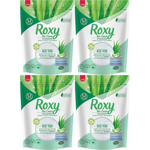 Dalan Roxy Bio Clean Matik Sabun Tozu 1.6Kg Aloe Vera (4 Lü Set) (208 Yıkama)