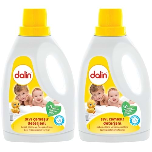 Dalin Çamaşır Deterjanı 1.5LT Klasik (Hassas ve Hipoalerjenik Formül) (2 Li Set)