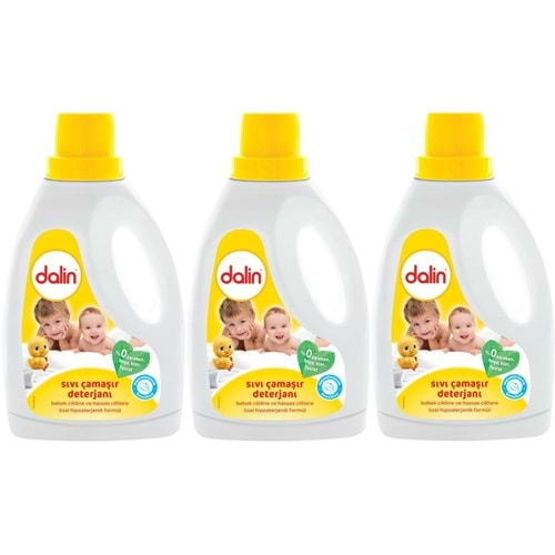 Dalin Çamaşır Deterjanı 1.5LT Klasik (Hassas ve Hipoalerjenik Formül) (3 Lü Set)