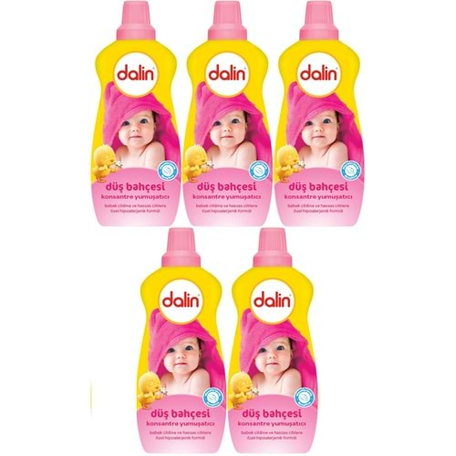 Dalin Çamaşır Yumuşatıcı Konsantre 1200ML Düş Bahçesi (5 Li Set)