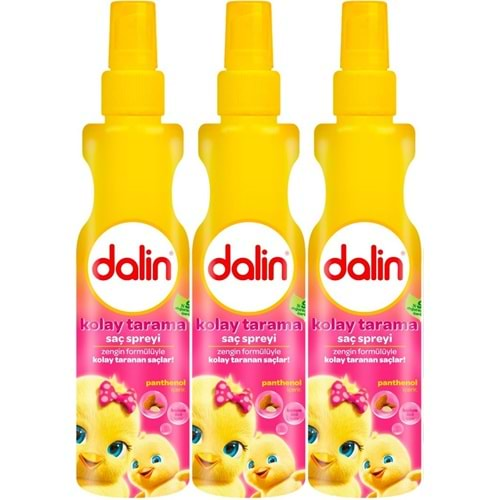 Dalin Kolay Saç Tarama Spreyi 200ML Badem Özlü (3 Lü Set)