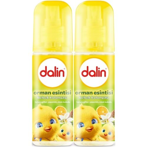 Dalin Bebek Kolonyası 150ML Orman Esintisi (Turunçgiller-Yasemin-Misk Kokulu) (2 Li Set)