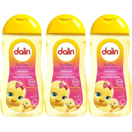 Dalin Bebek Kolay Tarama Şampuanı 200ML Badem Özlü (3 Lü Set)