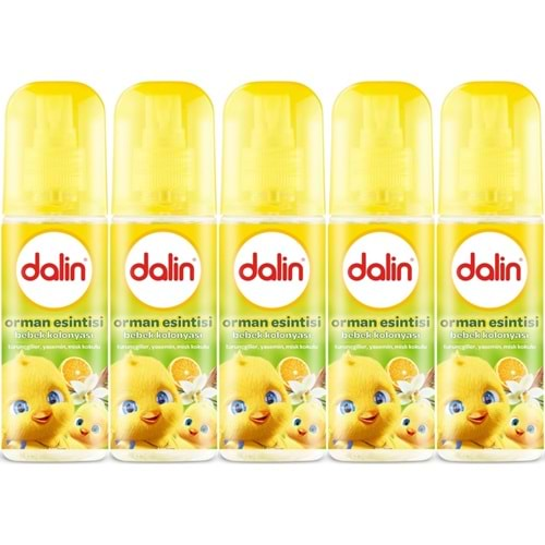 Dalin Bebek Kolonyası 150ML Orman Esintisi (Turunçgiller-Yasemin-Misk Kokulu) (5 Li Set)