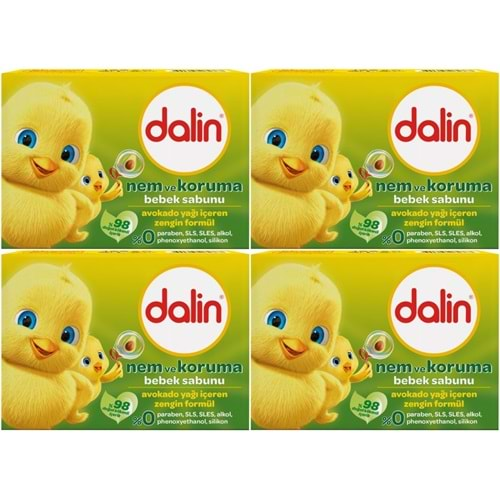 Dalin Bebek Sabunu 100GR Avakadolu (4 Lü Set)