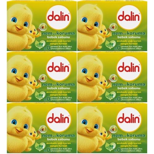 Dalin Bebek Sabunu 100GR Avakadolu (6 Lı Set)