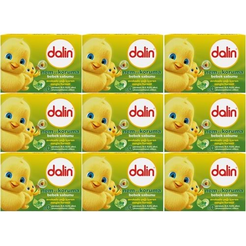 Dalin Bebek Sabunu 100GR Avakadolu (9 Lu Set)