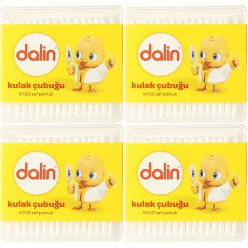 Dalin Kulak Çubuğu 100 Adet (4 Lü Set)