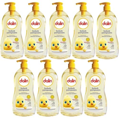 Dalin Bebek Şampuanı 500ML Klasik Pompalı (9 Lu Set)