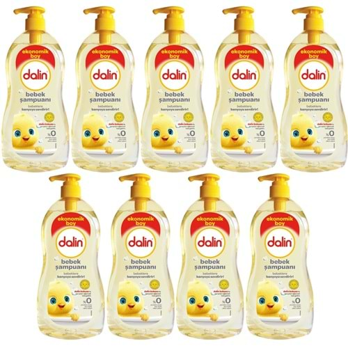 Dalin Bebek Şampuanı 900ML Klasik Pompalı (9 Lu Set)