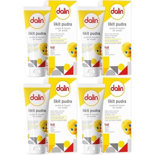 Dalin Likid Pudra 100GR (Pudra ve Losyon bir arada) (4 Lü Set)