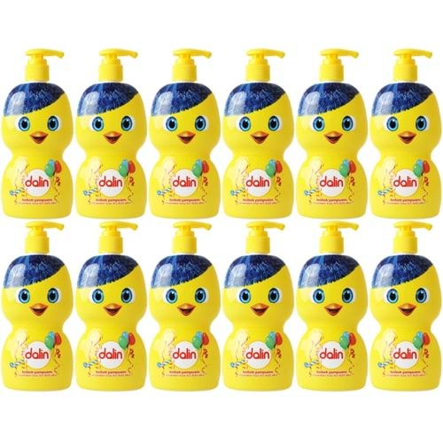 Dalin Bebek Şampuanı 500ML (Eğlen Öğren Serisi) Pompalı (12 Li Set)