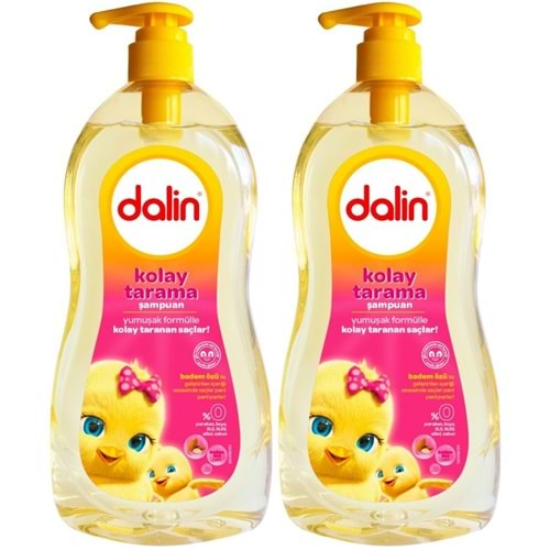 Dalin Bebek Şampuanı 700ML Kolay Tarama Badem Özlü Pompalı (2 Li Set)