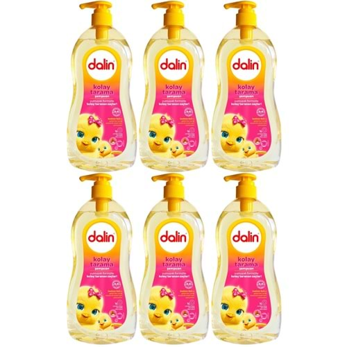 Dalin Bebek Şampuanı 700ML Kolay Tarama Badem Özlü Pompalı (6 Lı Set)