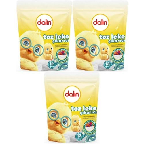 Dalin Toz Leke Çıkarıcı 500GR (Tüm Çamaşırlar / Elde ve Matik) (3 Lü Set)