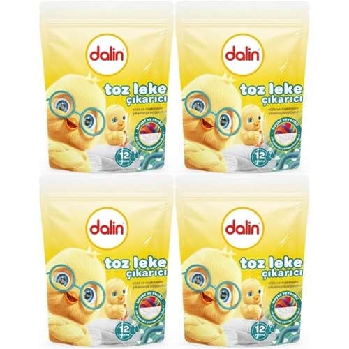 Dalin Toz Leke Çıkarıcı 500GR (Tüm Çamaşırlar / Elde ve Matik) (4 Lü Set)