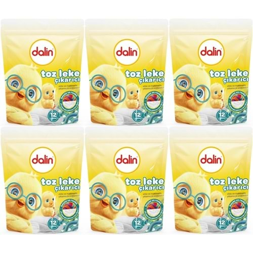 Dalin Toz Leke Çıkarıcı 500GR (Tüm Çamaşırlar / Elde ve Matik) (6 Lı Set)