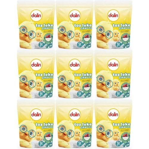 Dalin Toz Leke Çıkarıcı 500GR (Tüm Çamaşırlar / Elde ve Matik) (9 Lu Set)