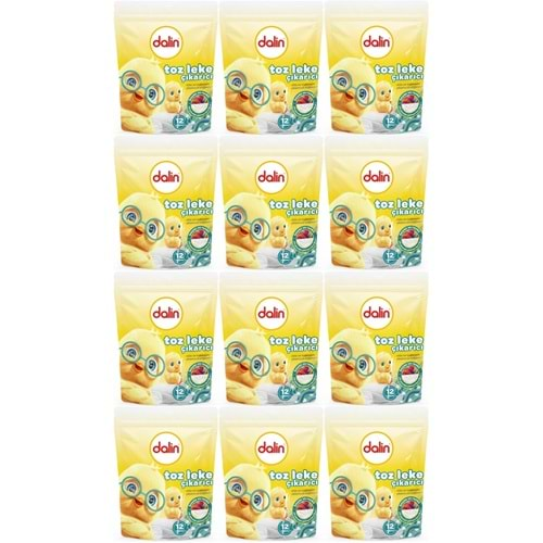 Dalin Toz Leke Çıkarıcı 500GR (Tüm Çamaşırlar / Elde ve Matik) (12 Li Set)