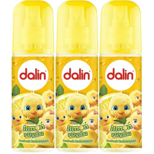 Dalin Bebek Kolonyası 150ML Limon Çiçeği (Limon-Bergomat-Papatya) (3 Lü Set)